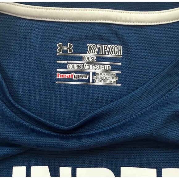 Under Armour HeatGear Navy T-Shirt - Picture 3 of 5